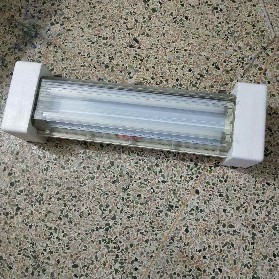 LED防爆防腐全塑双管荧光灯HRY85-2*9w煤矿坑道带应急90钟护栏式