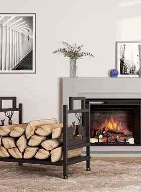 厂家直销代简约铁现艺柴火架火炉工具置室66508内外储存木柴放架