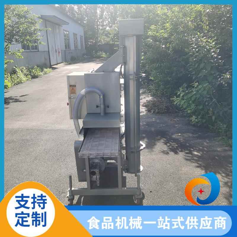 全自动玉米布丁酥裹糠机上撒下沾式撒糠设备玉米如意棒裹糠机