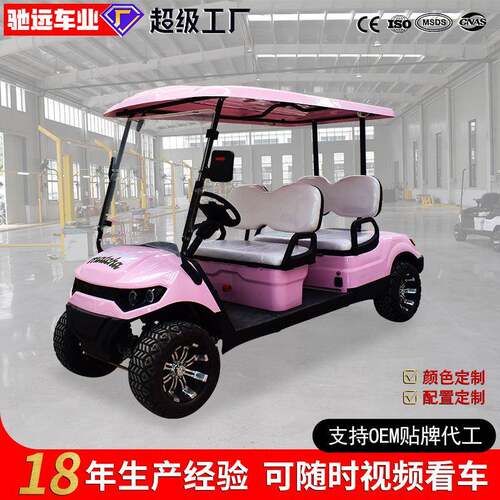 电动观光车旅游景区公园游览车越野车接驳看房车高尔夫球车