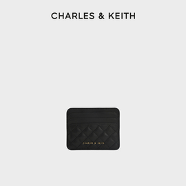 CHARLES&KEITH23款CK6-50680926-1春夏拼色格纹柔软迷你卡包