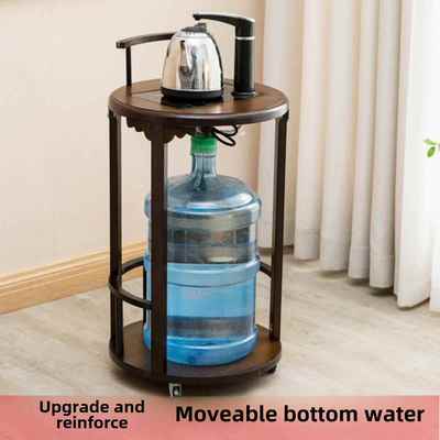 需定制茶架简易小茶车南竹可移动家用带轮茶几茶几侧柜咖啡桌水壶