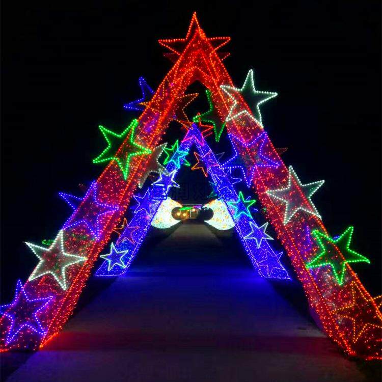 景观节日亮化装饰LED跨街造型灯 双面发光过街 梦幻灯光节造型灯