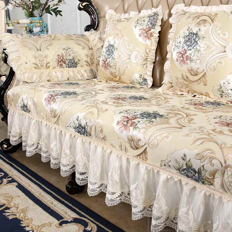 正品欧式沙发垫四坐季通套防滑布艺客厅奢华真皮沙发用垫罩全盖冬