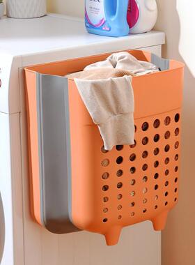 衣篮可折叠家用装脏脏洗衣筐服收纳浴室衣篮子收纳桶壁DLL挂式脏