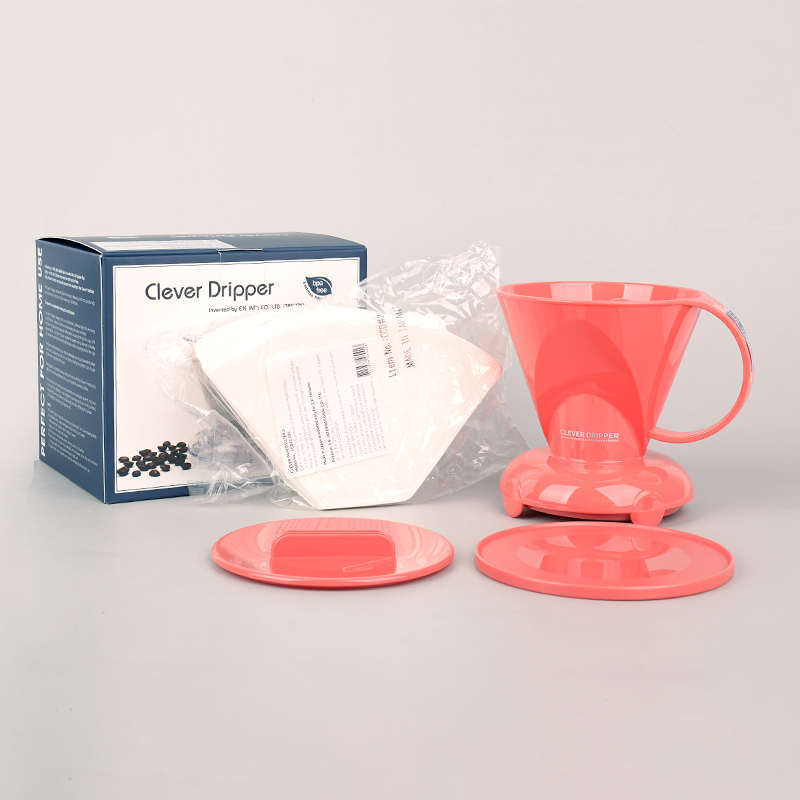 Mr.Clever中国台湾咖啡聪明杯 大号稳定手冲扇形过滤杯滴漏浸泡壶