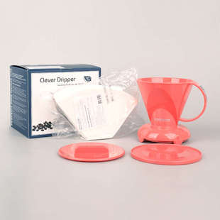 Mr.Clever中国台湾咖啡聪明杯 大号稳定手冲扇形过滤杯滴漏浸泡壶