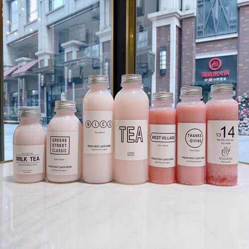 250-360-400-500毫升PP耐高温塑料瓶饮料瓶 热饮奶茶瓶饭厅外送瓶