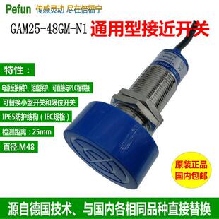 D1D2A1A2N1N2P1P2 检测距离25mm传感器 48GM 倍福宁接近开关GAM25