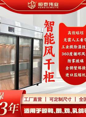 恒泰智能晾鸭柜商用风干柜晾胚柜吹干烘干柜烤鸭乳鸽冷藏柜保鲜
