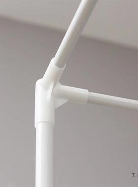 链防摔蚊帐支架方顶坐床F5M7JTMT杆子烤漆加厚蚊帐管配拉用白色件