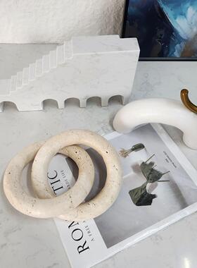 现代极简几何摆件家创BXJ居软装样板房售处客酒店楼厅玄关意设计