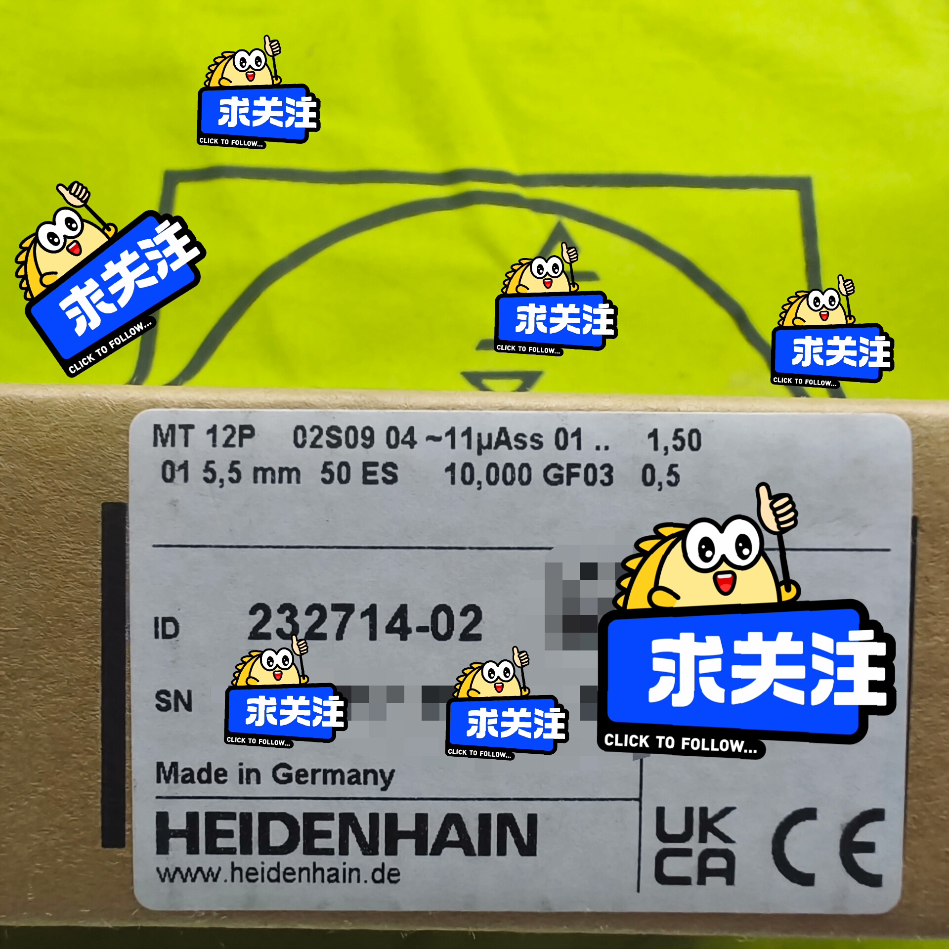 德国海德汉HEIDENHAIN长度计，型号MT 12P 02
