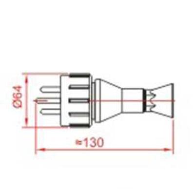 海陆 船用铜质水密插头CTH101-1/2/3/4/5 792886  10A船用插头