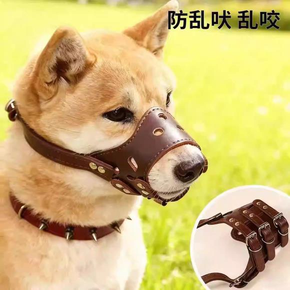 狗狗嘴套防咬防叫防乱吃中大型犬金毛小型犬柴犬可喝水口罩止吠器