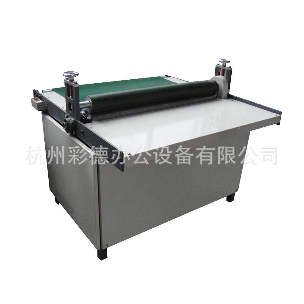 YP800B单滚筒不加热去泡机整平电动带输送带纸品滚筒压平机