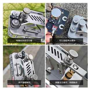 摩尔斯电码手动电键QCJ拍发器电学习练W无线电台训脑短波C电报发