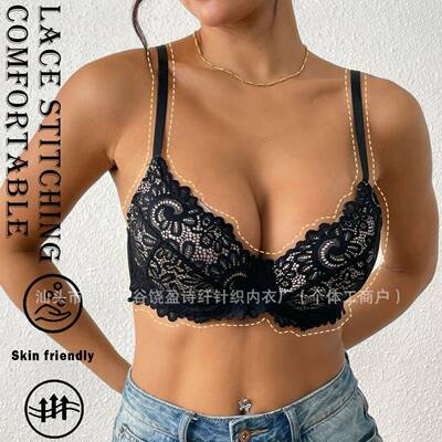 Womens Solid Daily Color Push Padded Bra, Comfortable