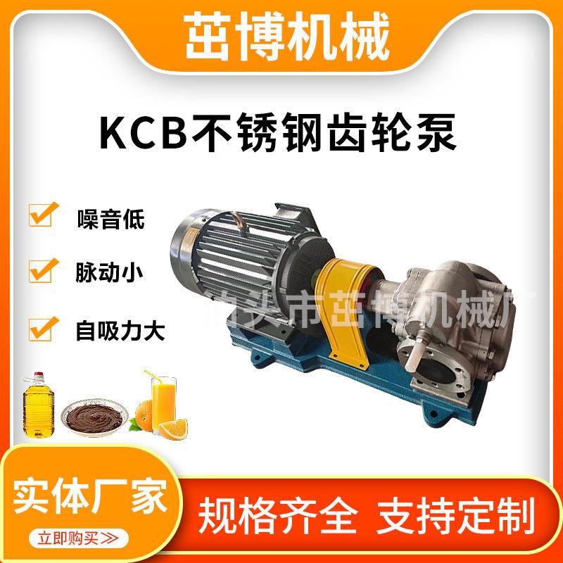 KCB不锈钢齿轮泵灌装机泵液体输送泵抽花生油泵果汁灌装泵