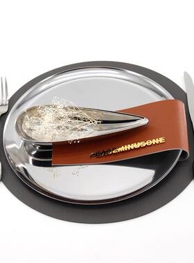 轻奢约创意西餐盘装饰餐具样板房售5楼餐盘桌软处装饰品摆台简套