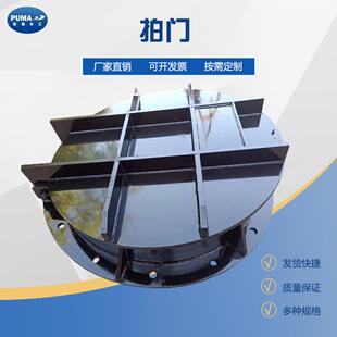 DN00DN400DN500-1000铸铁拍门可配外接法兰污水管道侧开闸门