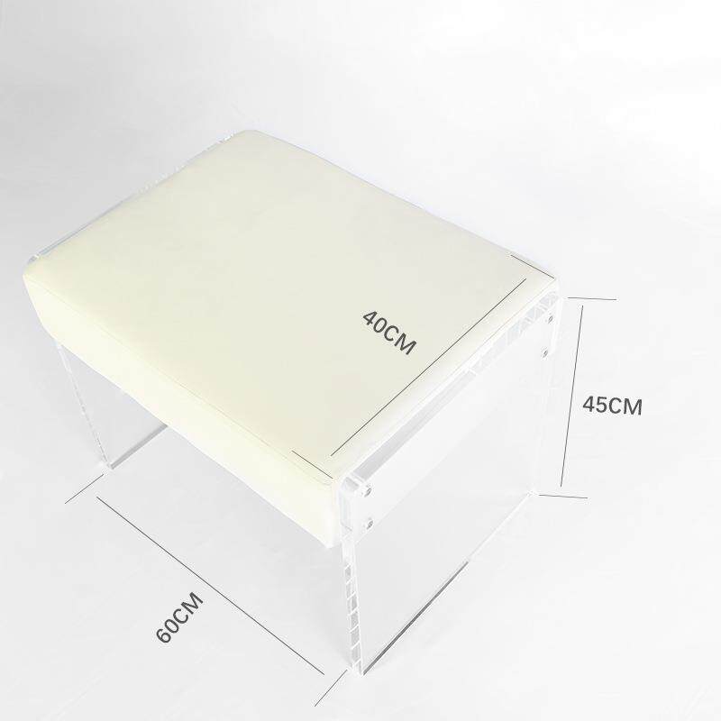 亚克力透明现代简约餐椅时尚咖啡厅吧台椅北欧家居书房休闲矮凳子