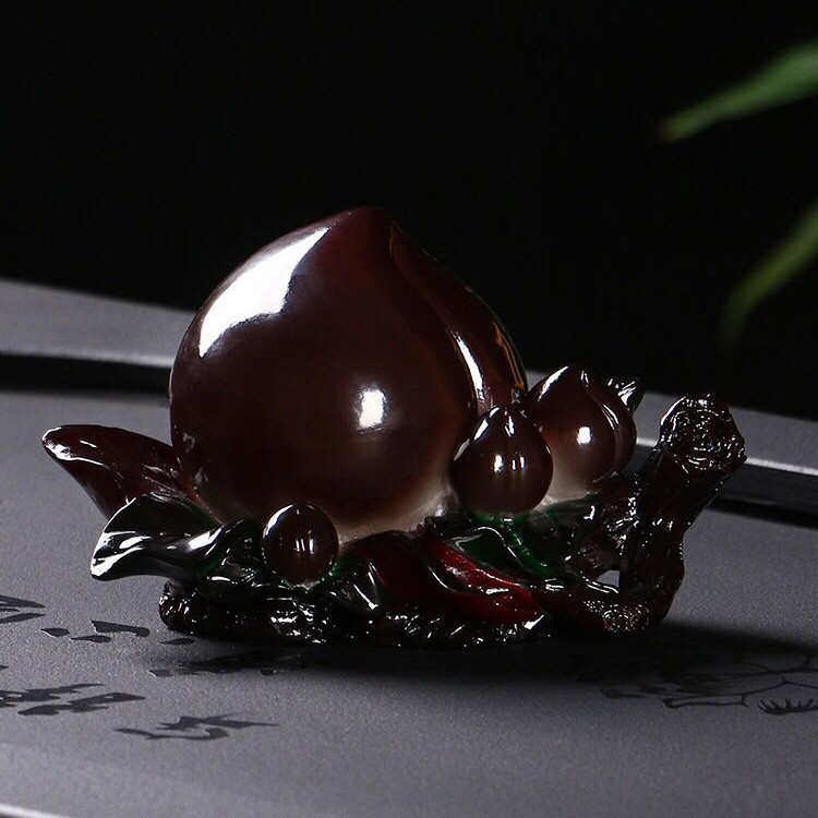 创意变色茶宠寿桃茶玩水果树脂摆件茶桌茶道配件厂家直销,餐饮具,茶宠摆件,淘宝优惠券,粉丝福利购,淘宝优惠卷