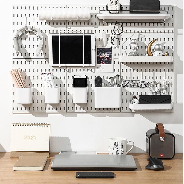 钉板洞洞板挂钩 学生简约宿舍电竞房书房墙面壁挂 DIY洞洞板配件