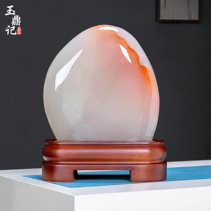 天然玉原石泰山石敢当观赏靠山奇石来运转办公室高档镇宅石头摆件