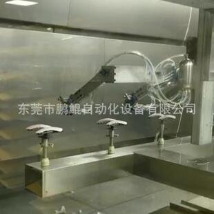 佛山塑胶护眼仪4工位喷油设备按摩仪外壳全自动喷漆机喷油机器