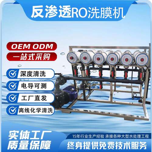大型工业反渗透洗膜机清洗工具RO水处理阻垢剂RO膜离线清洗设备