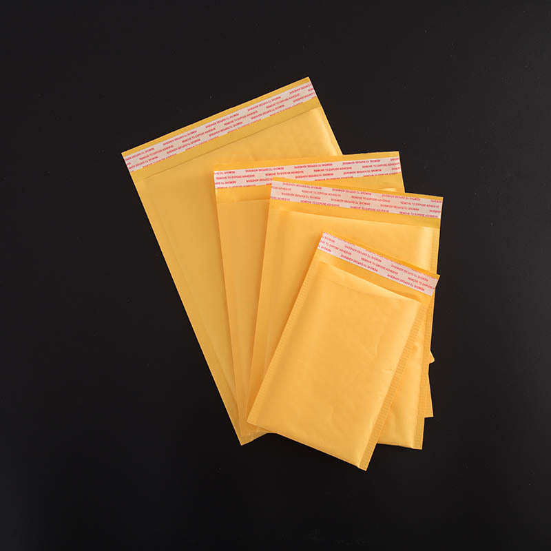 黄色牛皮纸信封气泡袋 气泡 快递袋 防压泡泡袋现货多尺寸批发