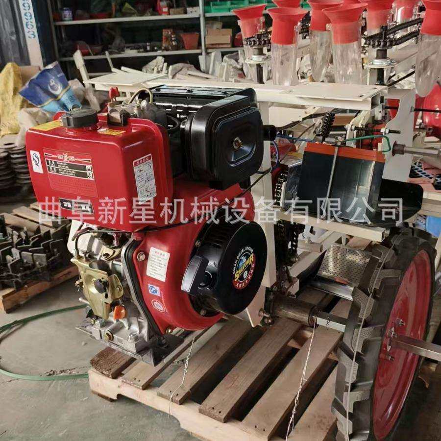 双行自走式蔬菜苗移栽机汽油动力带钵体秧苗种植机自走式栽苗机