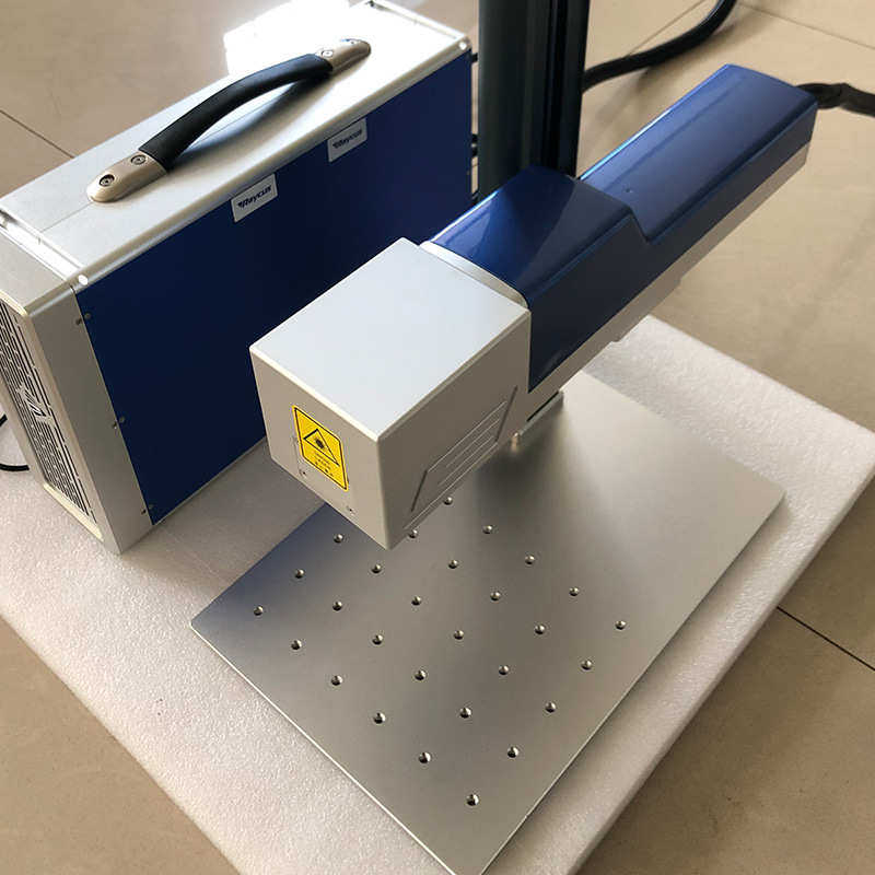 金属饰品工艺创业雕刻小型便携式打分体式标刻字摆摊激光机机铭牌