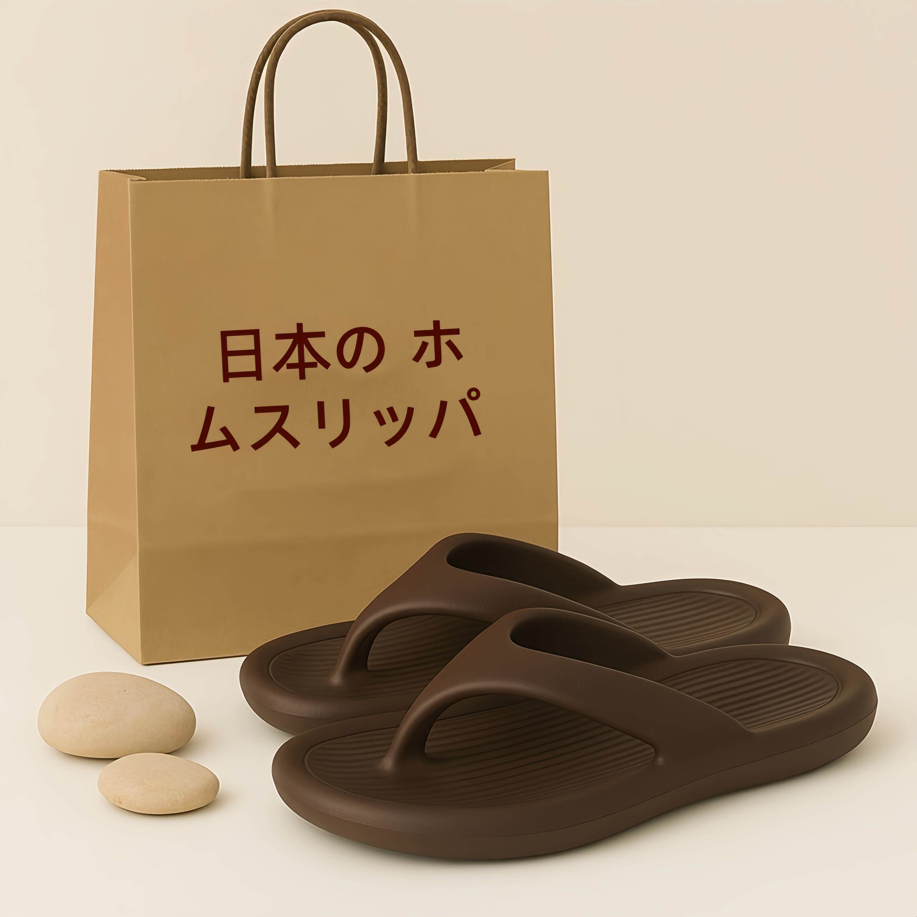 日本进口2026新款踩屎感厚底人字拖男女软底拖鞋居家浴室防滑凉拖