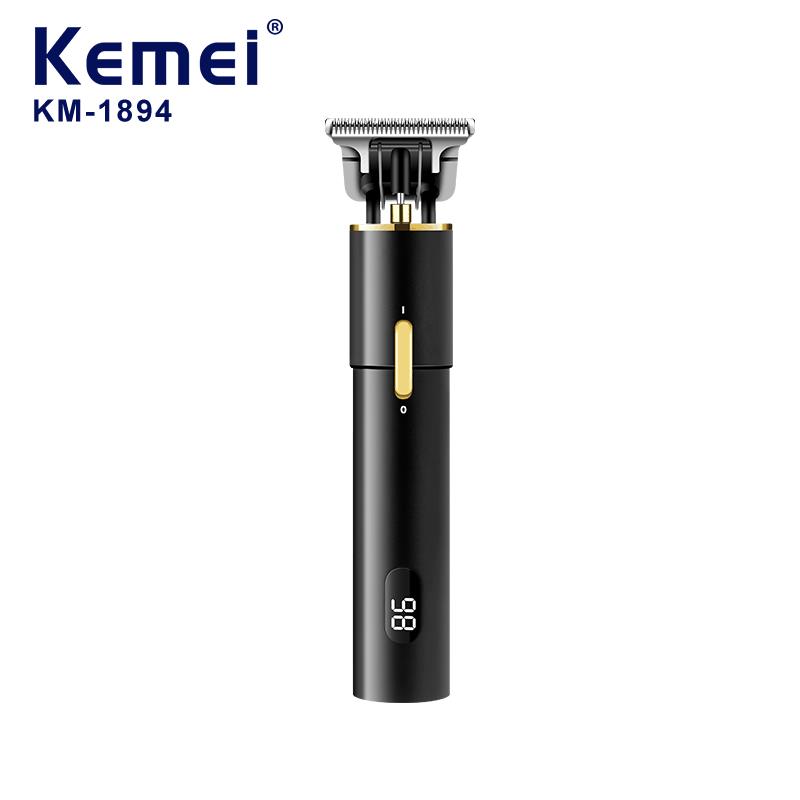 跨境科美KM-1894 磁吸刀头三合一数显新款雕刻剪雕花刻字理发剪