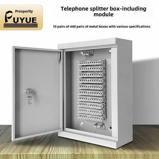 50/100对电话分线箱明装300配线箱卡接模块200回大对数电缆交接箱