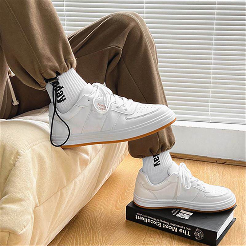 Simple White Sneakers Men Casual All-match Lightweight Board