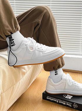 Simple White Sneakers Men Casual All-match Lightweight Board