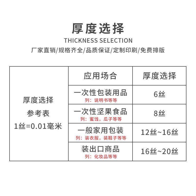 红柚16丝10号24*34cmA4自封收纳夹链分类塑料包装防潮袋足50个/包
