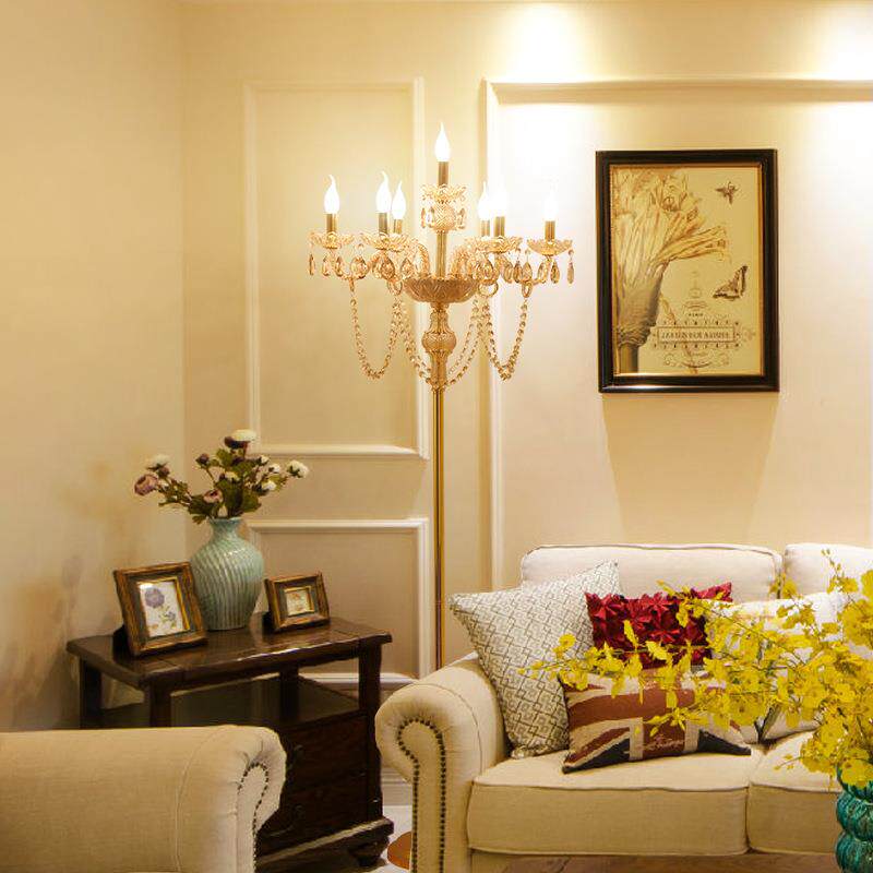 厂家直供欧式水晶台灯落地灯创意客厅卧室婚庆礼堂过道酒店工程灯