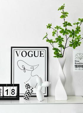 高级感软装客厅电视斗柜装饰品摆件入户玄关房间绿植小众家居好物