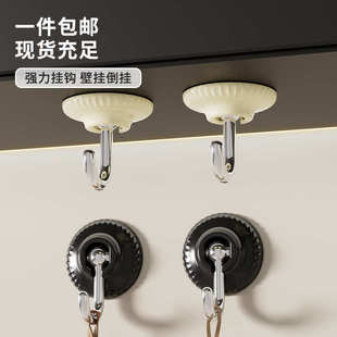 现代简约风免打孔挂钩无痕强力粘胶粘钩承重门后墙壁浴室厨房挂钩