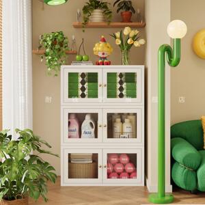 钢制宽80/120cm阳台收纳置物柜防水防晒储物柜家用组合铁皮柜矮柜