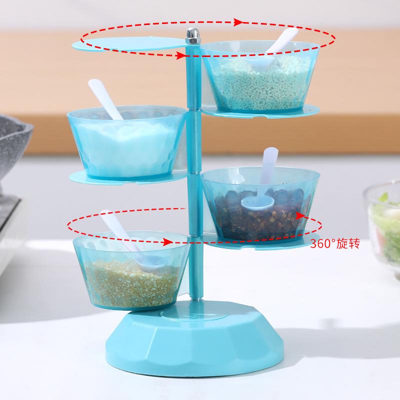 多层料调味大0003罐子盒可旋转组合套调装厨房收纳盒置物架用品家