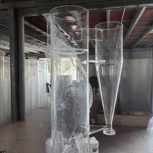 亚克力制品 旋风分离器 粉尘脱硫塔 锥斗 半球 法兰 水箱密封弯管