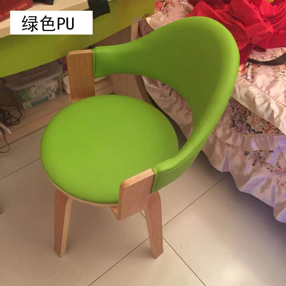 正品实木转椅可拆洗背餐人椅懒家用小型电椅子游戏脑旋靠转培训学