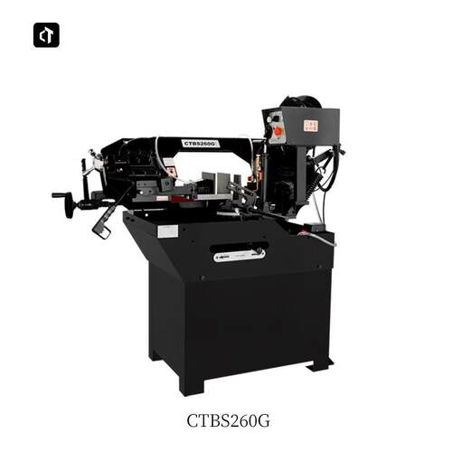 呲铁新品CTBS260G锯床带锯机小型台式金属切割机卧式带锯木工锯床