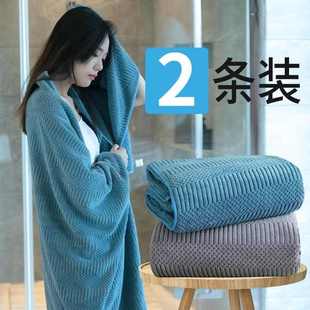 一对家用非吸水速干男女毛巾大人裹巾2024新款 浴巾情侣款