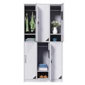 更衣柜员工宿舍换衣柜健身房带锁储物柜餐厅碗柜车间收纳鞋 柜厂家